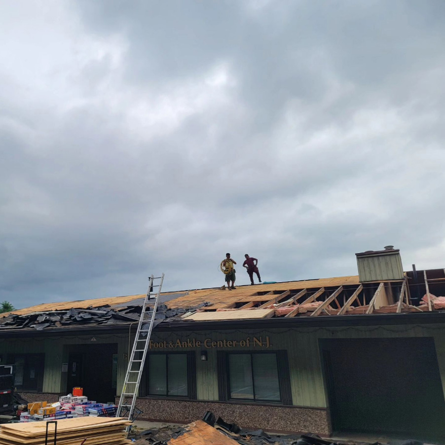 Emergency roofing visual from the company website