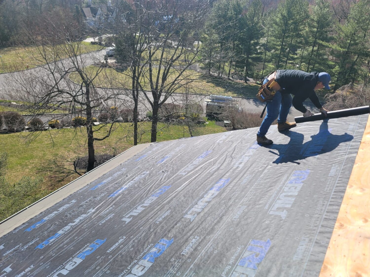 Roof work in progress